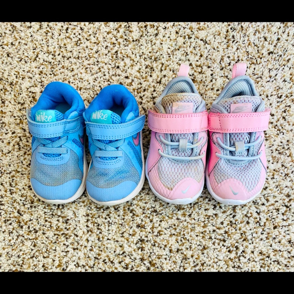 2 Pairs of Nike Shoes Size 4c